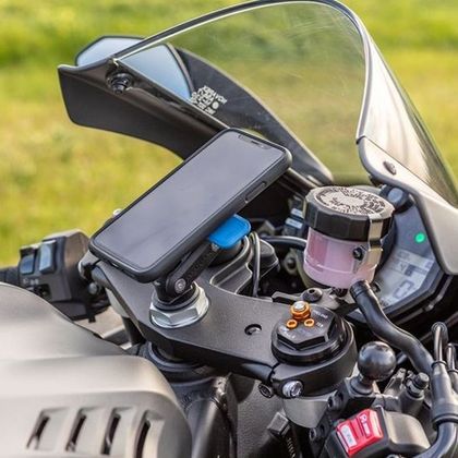 Support Smartphone Quad Lock tige de fourche moto PRO SPORTIVES -  Adaptateur et chargeur 