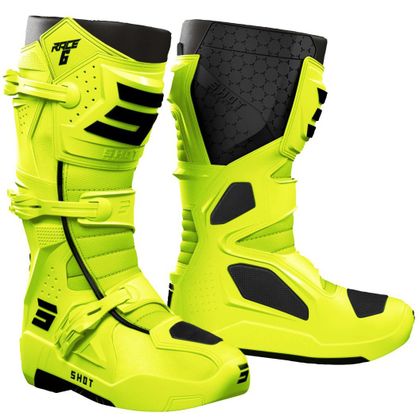 Bottes cross Shot RACE 6 2026 - Jaune / Noir