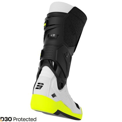 Bottes cross Shot RACE 8 2026 - Blanc / Jaune