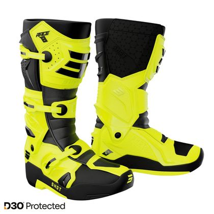 Bottes cross Shot RACE 8 2025 - Noir / Jaune Ref : SO2898 