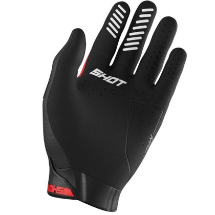 Gants cross Shot RACE EVO 2026 - Noir / Rouge