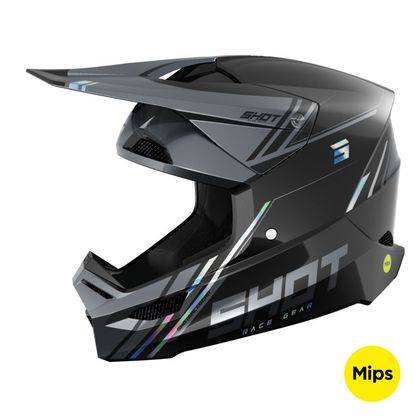 Casque cross Shot RACE - SPRINT 2025 - Noir / Multicolore Ref : SO2558 