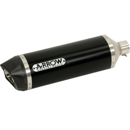 Silencieux Arrow Alu dark race-tech embout carbone Ref : 71804AKN+71650MI / CMB71804AKN+71650MI 
