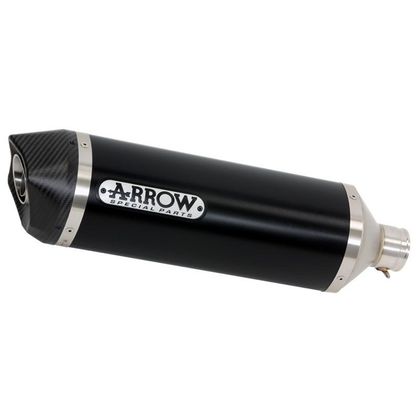 Silenziatore Arrow Alluminio Dark Race-Tech con fondello in carbonio Ref : 71846AKN / CMB71846AKN+71645MI SUZUKI 650 SV 650 ABS - 2016 - 2024