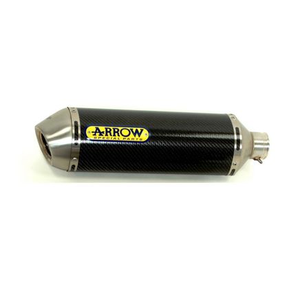 Silenziatore Arrow in alluminio scuro Race-tech con fondello in acciaio Ref : 71734AON / CMB71734AON+71393MI 