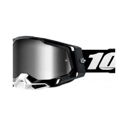 Gafas de motocross 100% RACECRAFT 2 - BLACK - IRIDIUM SILVER 2022