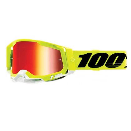 Gafas de motocross 100% RACECRAFT 2 - YELLOW - IRIDIUM RED 2022 Ref : CE0884 / NPU 