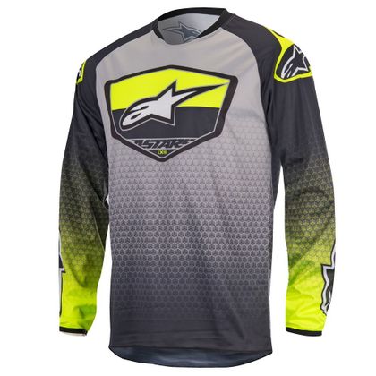 Maillot cross Alpinestars RACER SUPERMATIC ANTHRACITE YELLOW FLUO LIGHT GRAY  2017