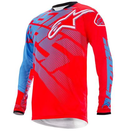 Maillot cross Alpinestars Racer jersey rouge bleu 