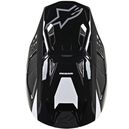 Casco de motocross Alpinestars SUPERTECH S-M8 RADIUM WHITE BLACK MID GRAY GLOSSY 2023