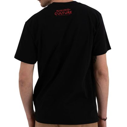 Camiseta de manga corta RIDING CULTURE LOGO - Negro