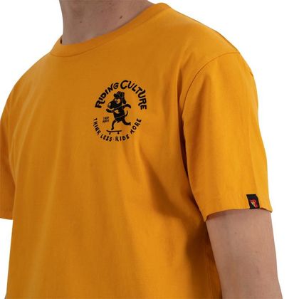 T-Shirt manches courtes RIDING CULTURE TONY - Jaune