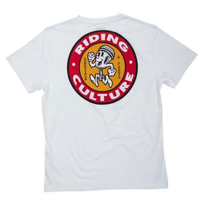 Camiseta de manga corta RIDING CULTURE RUNING PISTON - Blanco