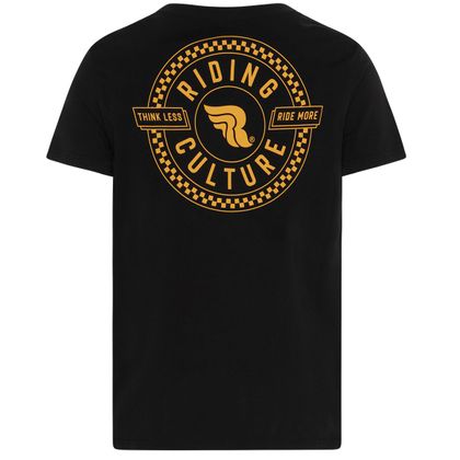 T-Shirt manches courtes RIDING CULTURE CHECKERBOARD CIRCLE - Noir
