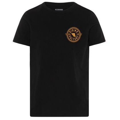 T-Shirt manches courtes RIDING CULTURE CHECKERBOARD CIRCLE - Noir Ref : RID0024 