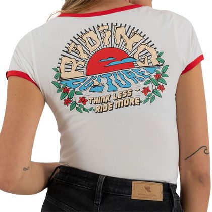 T-Shirt manches courtes RIDING CULTURE SUNRISE LADY - Blanc