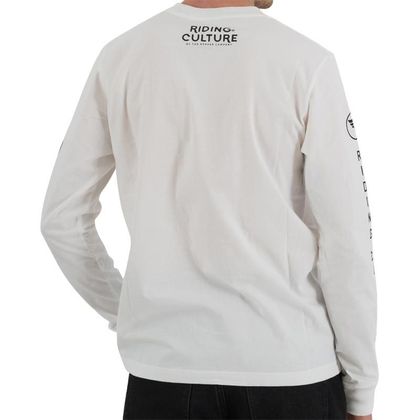 Maglietta maniche lunghe RIDING CULTURE CIRCLE L/S MEN - Bianco