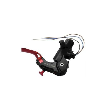 Accossato REMMEN 19 x 18 radiaal met inklapbare LONG hendel Hoofdremcilinder Universeel - Zwart / Rood