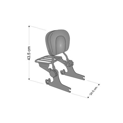 CustomAcces LUXUS SOFTAIL Sissybar