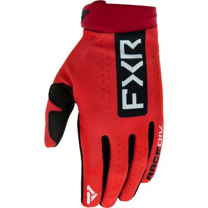 Guantes de motocross FXR REFLEX RED/BLACK 2022 - Rojo / Negro