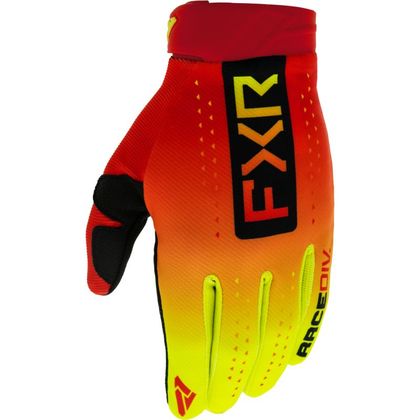 Guantes de motocross FXR REFLEX RED/INFERNO ENFANT - Rojo / Amarillo