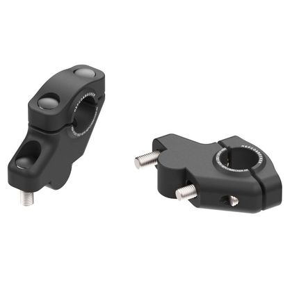 Hepco & Becker 30 mm and a 21 mm offset Handlebar riser
