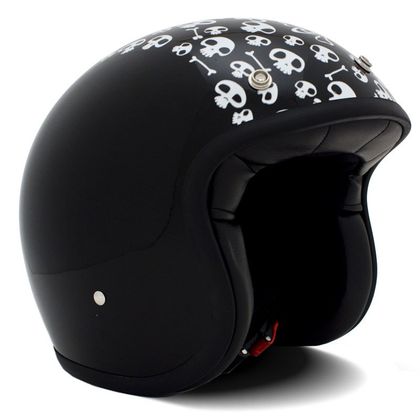 Casque DMD SKULL BLACK WHITE