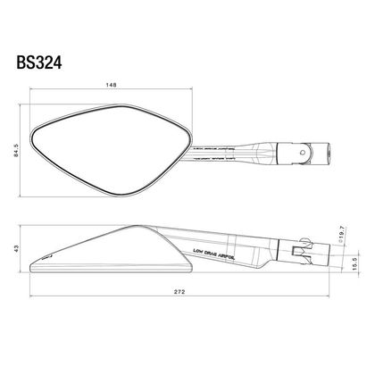 Rétroviseur Rizoma Namic street Gauche (l'unité) Universel