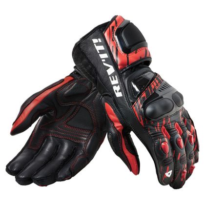 Gants Rev it QUANTUM 2 - Rouge / Noir Ref : RI1190 