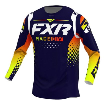 Camiseta de motocross FXR REVO LE MX 2022 - Azul / Amarillo Ref : FXR0353 