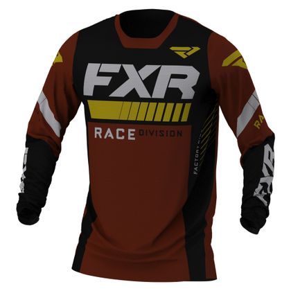 Camiseta de motocross FXR REVO BLACK/RUST/GOLD 2021 Ref : FXR0011 