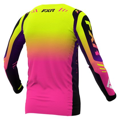 Camiseta de motocross FXR REVO PRO 24 2024 - Rosa / Amarillo