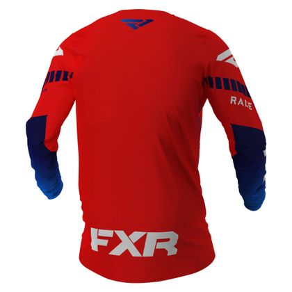 Camiseta de motocross FXR REVO RED/WHITE/BLUE 2021 - Rojo / Blanco