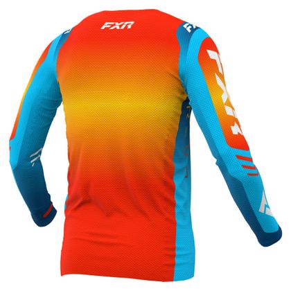 Camiseta de motocross FXR REVO PRO 24 2024 - Naranja / Azul