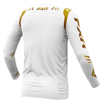 Camiseta de motocross FXR REVO PRO 24 2024 - Blanco / Amarillo