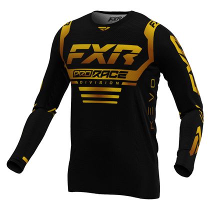Camiseta de motocross FXR REVO YOUTH 24 - Negro / Amarillo Ref : FXR0487 