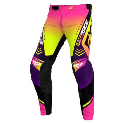 Pantalón de motocross FXR REVO 24 2024 - Rosa / Amarillo Ref : FXR0499 
