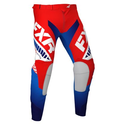 Pantalón de motocross FXR REVO RED/WHITE/BLUE 2021 - Rojo / Blanco Ref : FXR0008 