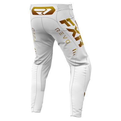 Pantaloni da cross FXR REVO 24 2024 - Bianco / Giallo