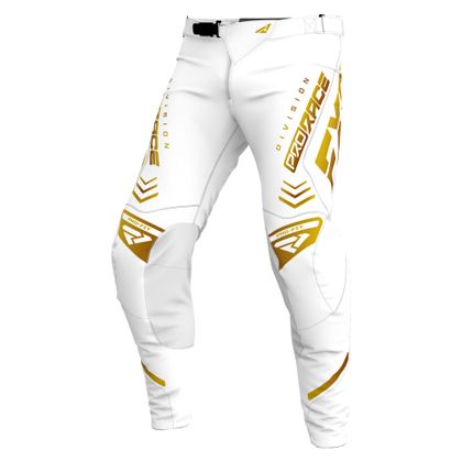Pantalón de motocross FXR REVO 24 2024 - Blanco / Amarillo Ref : FXR0496 