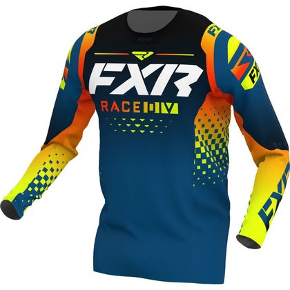 Camiseta de motocross FXR REVO SLATE INFERNO 2022 - Azul Ref : FXR0130 