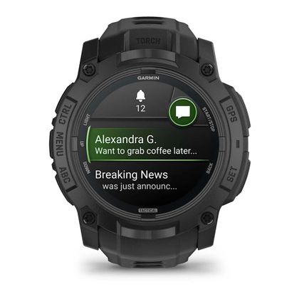 Montre Connectée Garmin Instinct 3 AMOLED - Tactical Edition - 50 mm Universel - Noir
