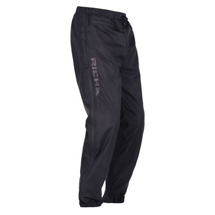 Pantalones impermeable Richa SIDE-ZIP RAIN - Negro
