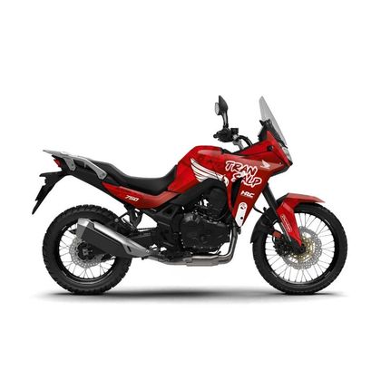 RiderUnik RED RIM Decoration kit - Black / Red Ref : RU3255 / HO750TRANSALPRIMROUGE-2 HONDA 750 XL 750 TRANSALP - 2025 - 2026