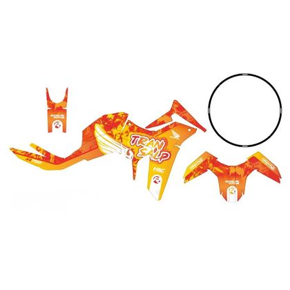 Kit déco RiderUnik RIM SOLEIL - Jaune
