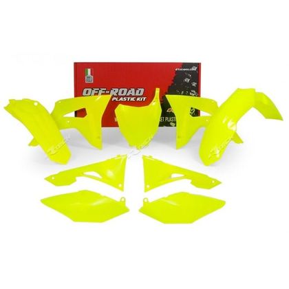 Kit de piezas de plástico R-tech Honda amarillo flúor - Amarillo