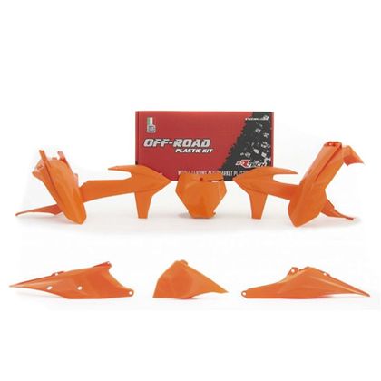 Kit plastiques R-tech 6 p Orange - Orange