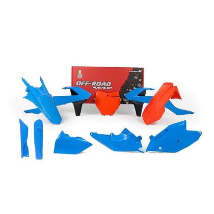 Kit plastiques R-tech Orange - Bleu clair - Bleu