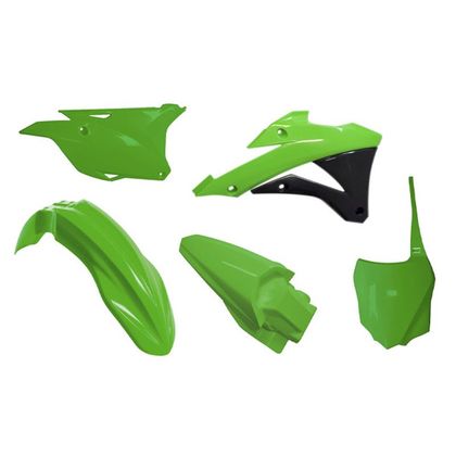 Kit plastiche R-tech 5 p verde-nero - Verde / Nero