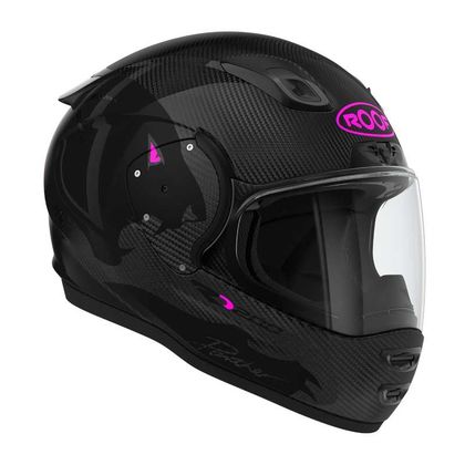 Casco ROOF RO200 CARBON - PANTHER - BLACK PINK FLUO